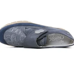 Baskets Compensees Rieker 537Co-15 Jeans Lightblue