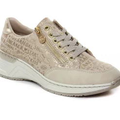 Baskets Compensees Rieker N4316-62 Beige