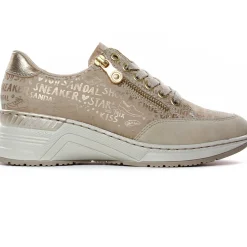 Baskets Compensees Rieker N4316-62 Beige