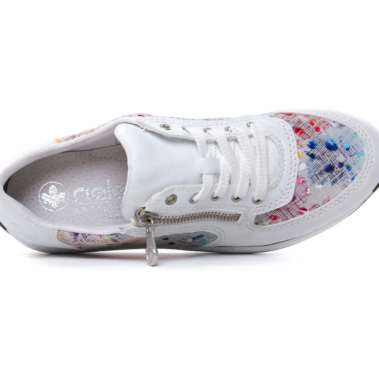 Baskets Mode Rieker N1112-90 Weiss Multi