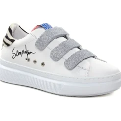 Baskets Mode Semerdjian Barry 6715 Blanc Zebre