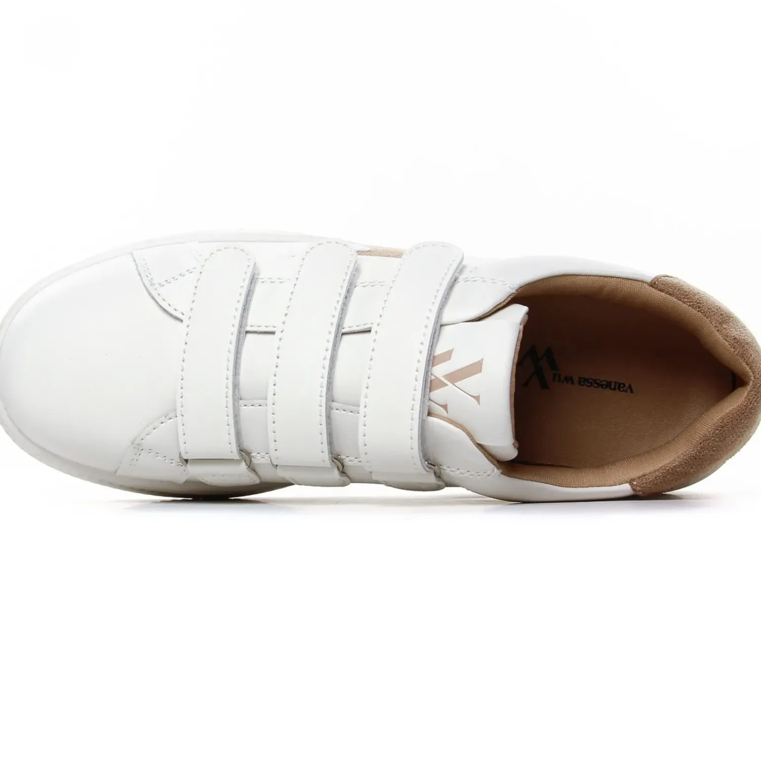 Baskets Mode Vanessa Wu Camélia Bk2658 Beige