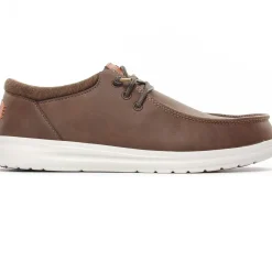 Chaussures Basses À Lacets Hey Dude Wally Classic 43352 Brown