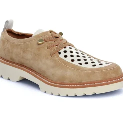 Derbys Fugitive Cylex Velour Tan