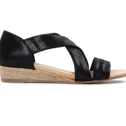 Espadrilles Compensées Cordes Scarlatine 44281 V Noir Gecos