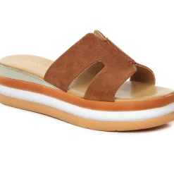 Mules Compensées Marco Tozzi 27246 Cognac