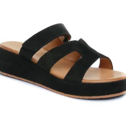 Mules Compensées Scarlatine Gafeau Noir