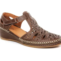 Nu-Pieds Compensés Altex Frida Marron