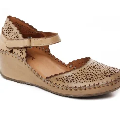 Nu-Pieds Compensés Altex Valma Brun
