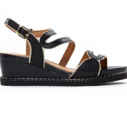Nu-Pieds Compensés Mamzelle Selene Noir