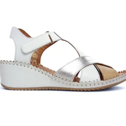 Nu-Pieds Compensés Scarlatine Ikebana Blanc