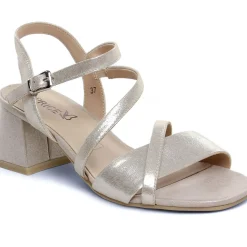 Nu-Pieds Talon Caprice 28300 Taupe Sue Met