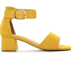 Nu-Pieds Talon Regarde Le Ciel Cathy-08 Yellow