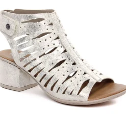 Nu-Pieds Talon Rieker 64676-60 Beige Gold