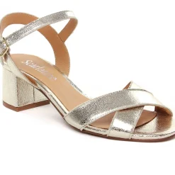 Nu-Pieds Talon Scarlatine Co45384A Platine