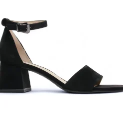 Nu-Pieds Talons Hauts Caprice 28302 Black Suede