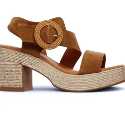 Nu-Pieds Talons Hauts Eva Frutos 4698 Muscade