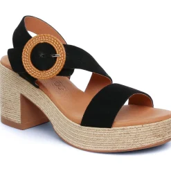Nu-Pieds Talons Hauts Eva Frutos 4698 Negro