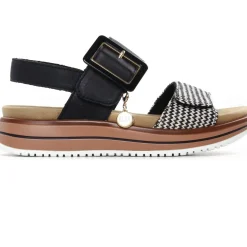 Sandales Compensées Remonte D1J53-02 Schwarz Creme