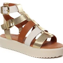 Sandales Compensées Scarlatine Co45418A Opalo Latte