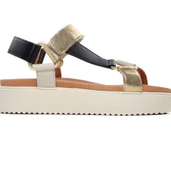 Sandales Compensées Scarlatine Co44948D Opalo Latte