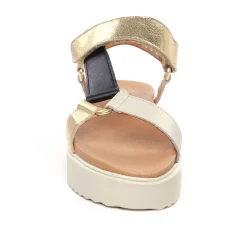Sandales Compensées Scarlatine Co44948D Opalo Latte
