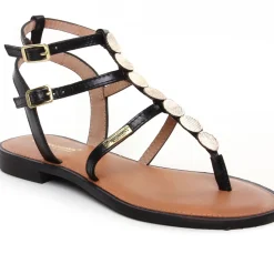 Sandales Les Tropeziennes Horelia Noir Or