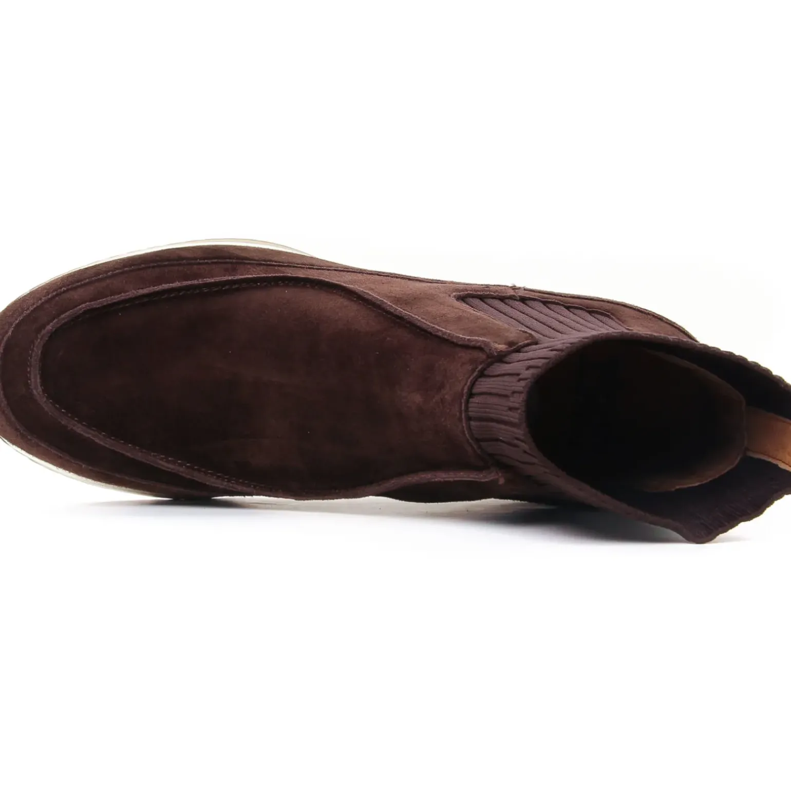 Baskets Compensees Mamzelle Veris Velour Chocolat