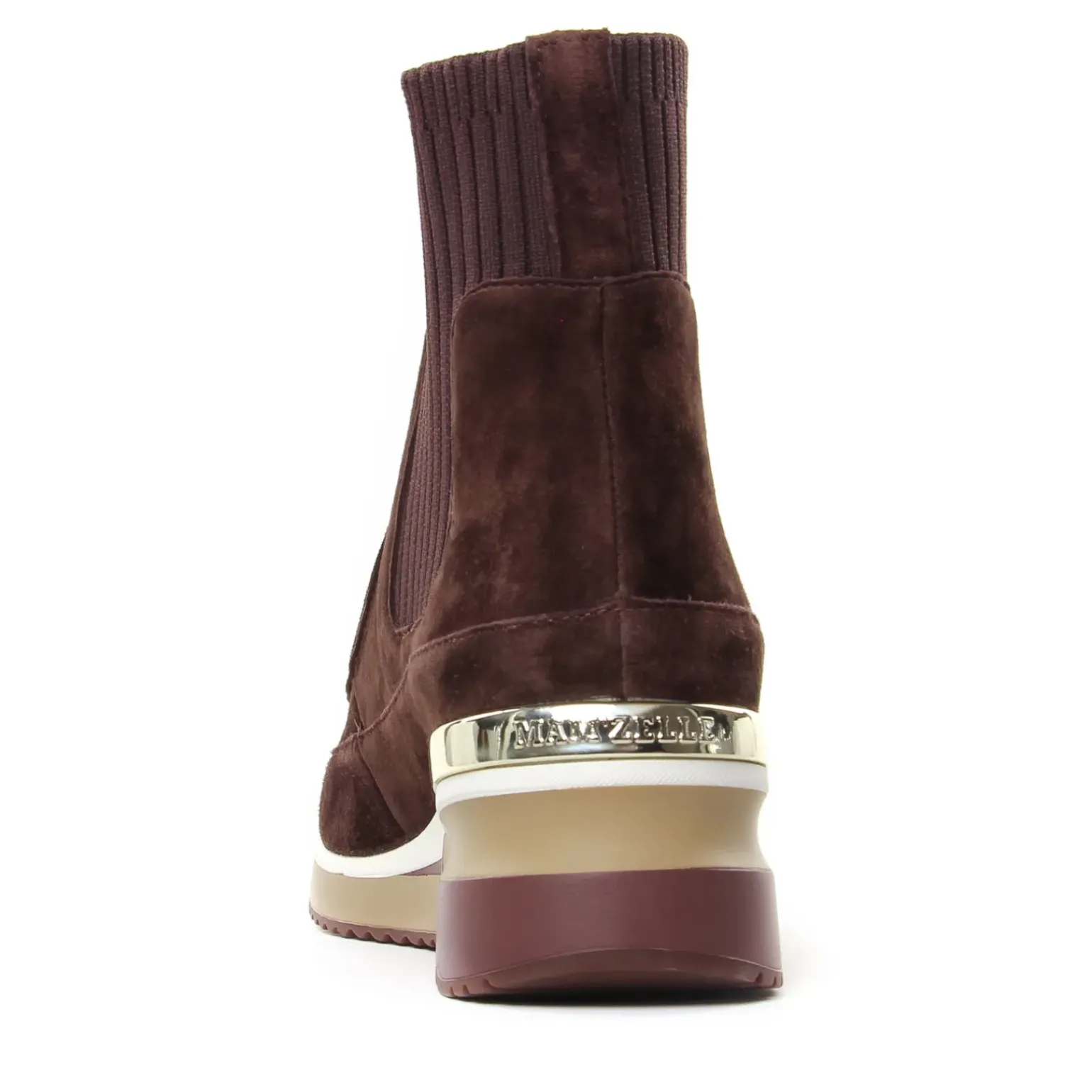 Baskets Compensees Mamzelle Veris Velour Chocolat