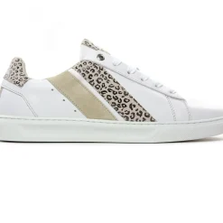 Baskets Mode Caval Bassla F Blanc Leopard