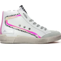Baskets Mode Meline Nkc320 Blanc Rose