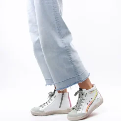 Baskets Mode Meline Nkc320 Blanc Rose