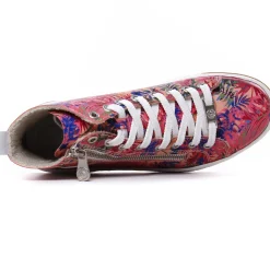 Baskets Mode Rieker N3945-91 Rose Fleurs