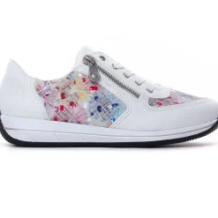 Baskets Mode Rieker N1112-90 Weiss Multi