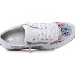 Baskets Mode Rieker N1112-90 Weiss Multi