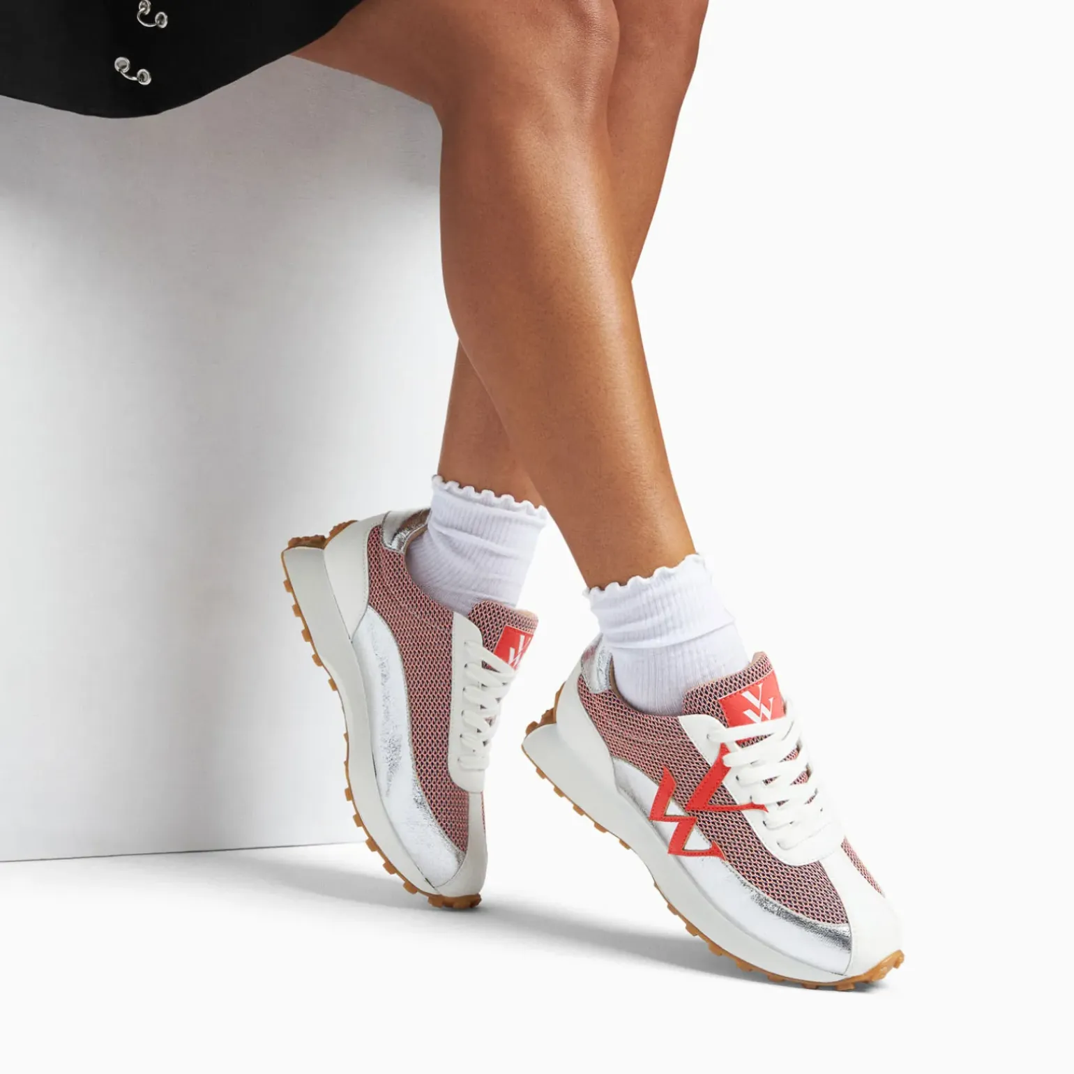 Baskets Mode Vanessa Wu Mona Bk2715 Corail