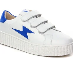 Baskets Mode Vanessa Wu Vicky Bleu Electrique