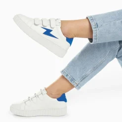 Baskets Mode Vanessa Wu Vicky Bleu Electrique