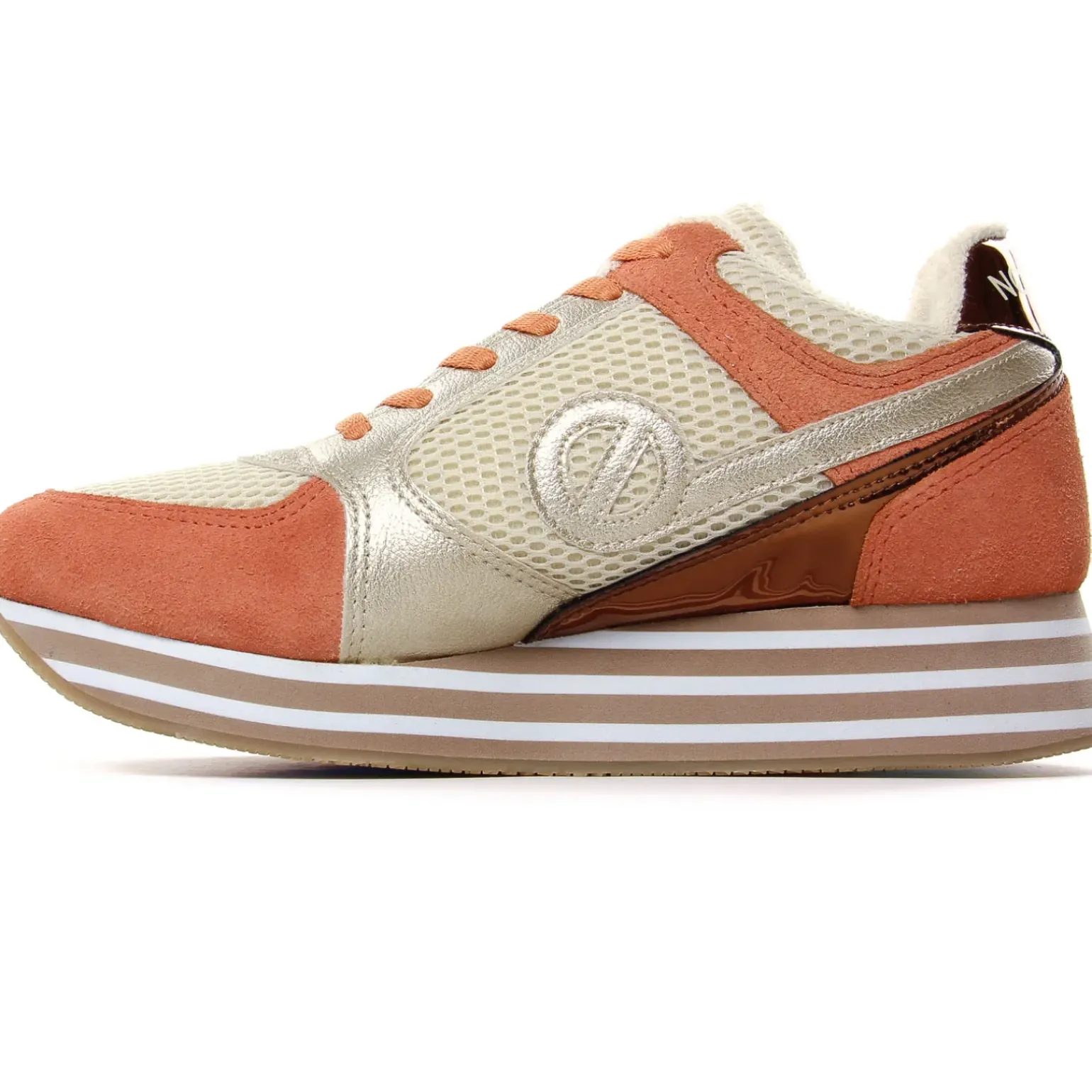 Baskets Plateforme No Name Parko Jogger W Gold