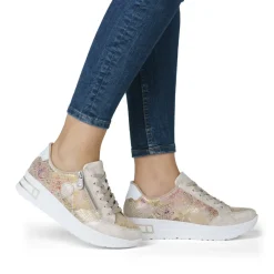 Baskets Plateforme Rieker N8103-60 Beige Multi