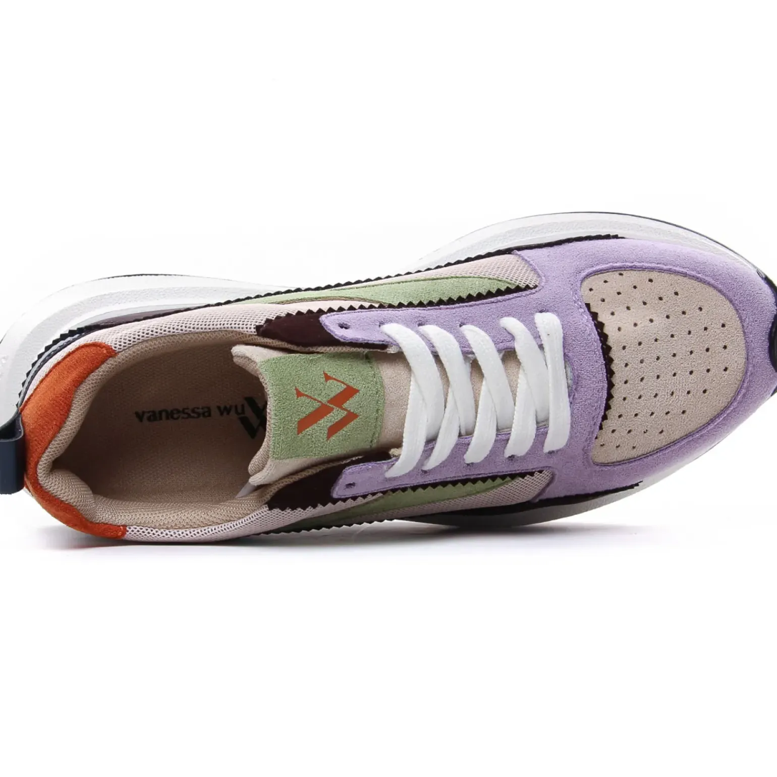 Baskets Plateforme Vanessa Wu Emma Bk2528 Lilas