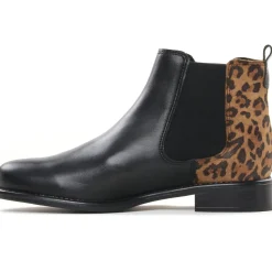 Boots Élastiquées Scarlatine Co77545 A Noir Cognac