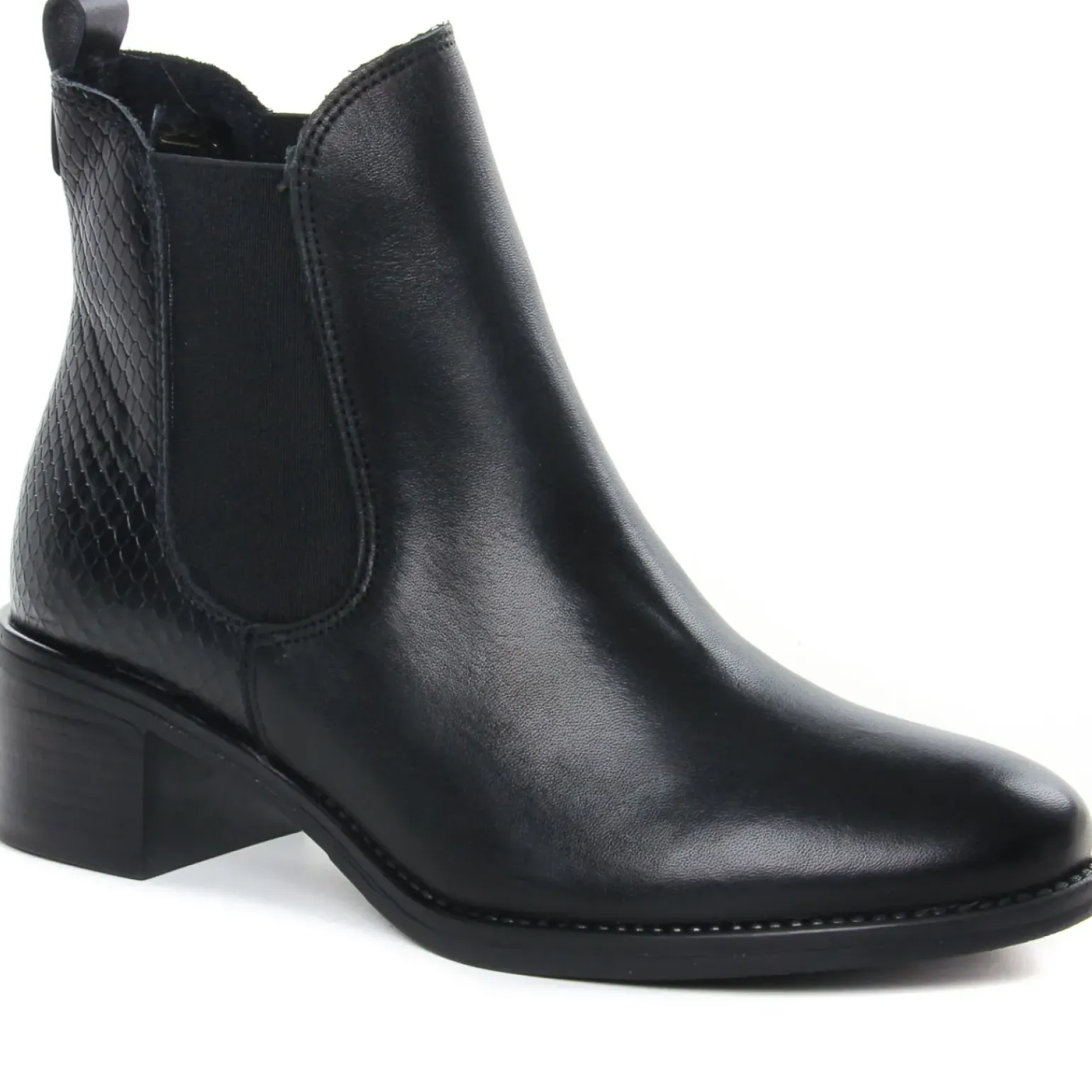 Boots Élastiquées Scarlatine Co99120 Ba Noir Noir Lisse
