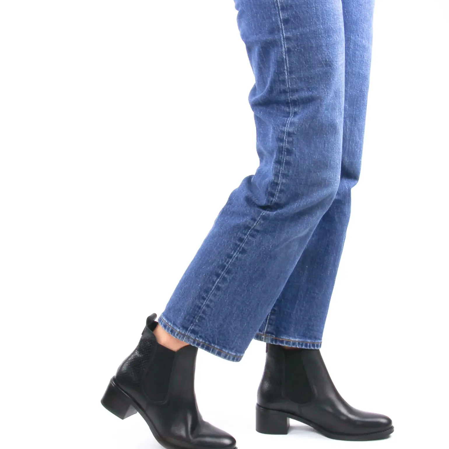 Boots Élastiquées Scarlatine Co99120 Ba Noir Noir Lisse
