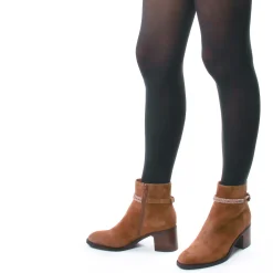Boots Talon Mamzelle Ovino Velours Camel