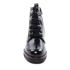 Bottines À Lacets Scarlatine Co77707 Ca Noir Naplack