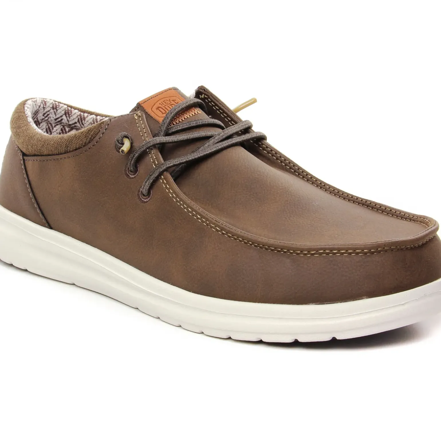 Chaussures Basses À Lacets Hey Dude Wally Classic 43352 Brown