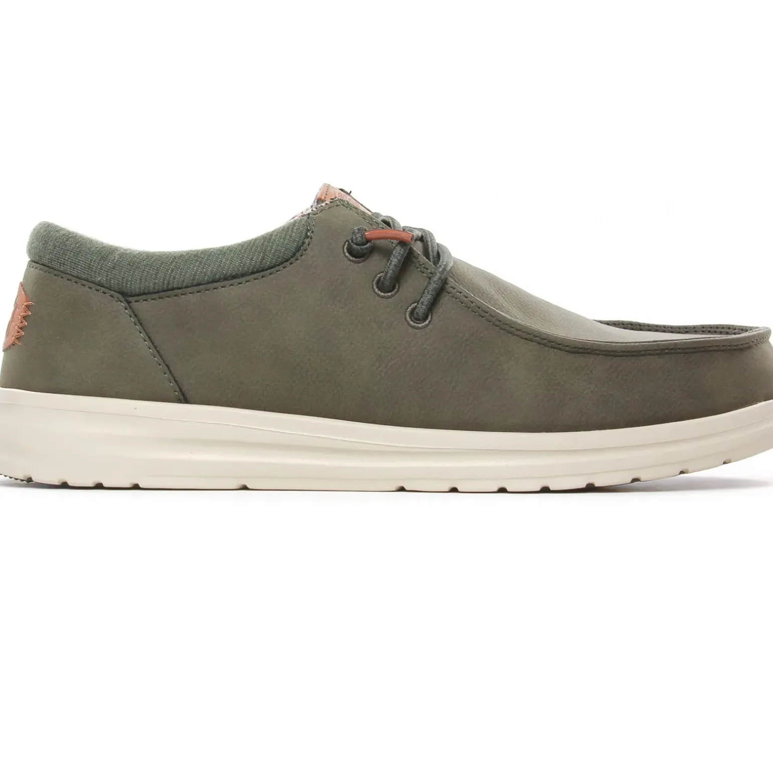 Chaussures Basses À Lacets Hey Dude Wally Classic 43352 Olive