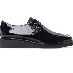 Derbys Compensées Fugitive Choupi Vernis Noir