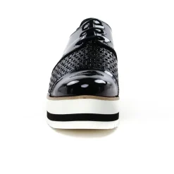 Derbys Compensées Scarlatine 22045La Noir Vernis